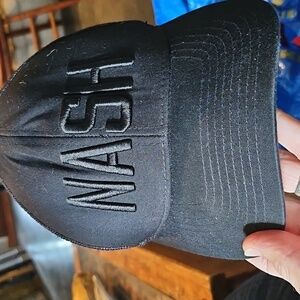 The NASH Collection Black Cotton & Mesh Baseball Trucker Cap Yupoong